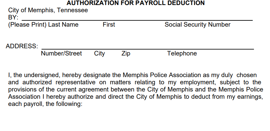 Memphis TN CBA authorization for payroll deduction page 1.png