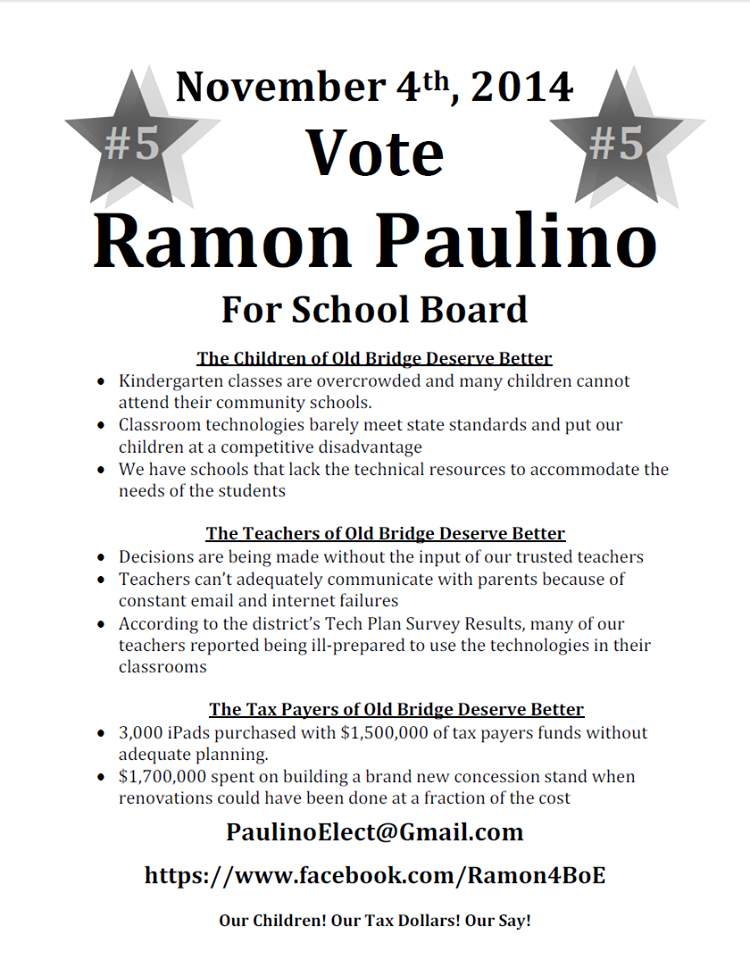 Ramon Paulino campaign themes 2014.png