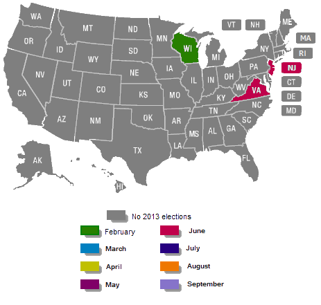Primary election dates 2013 (transparent).png