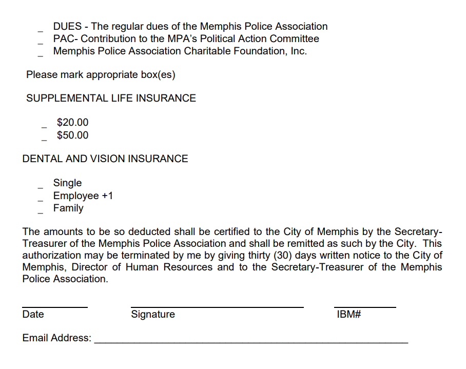 Memphis TN CBA authorization for payroll deduction page 2.png