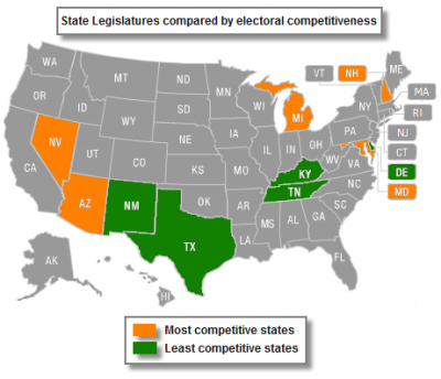 State legislatures compared by electoral competitiveness.png