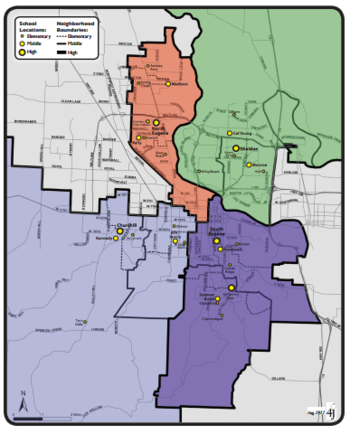 Eugene School District map.png