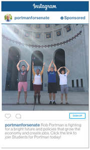 Instagram ad for Rob Portman's 2016 U.S. Senate campaign
