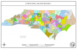 This map shows the proposed North Carolina House of Representatives districts.