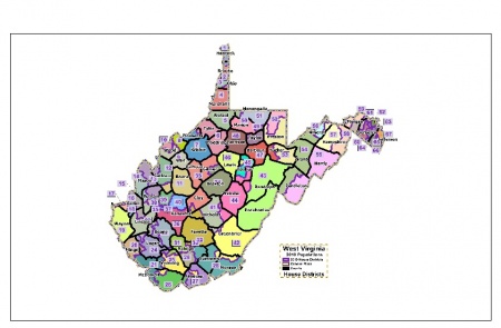 This is the approved West Virginia House of Delegates map.