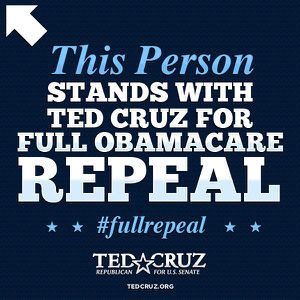 Facebook ad for Ted Cruz's 2012 U.S. Senate campaign