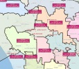 Districts around Los Angeles