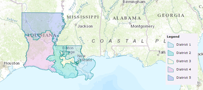 Louisiana Public Service Commission map.png