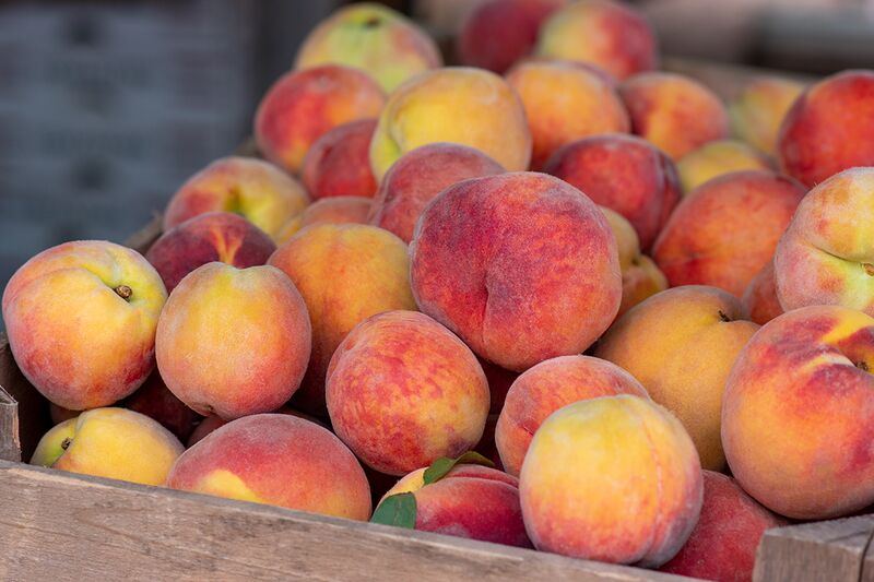 File:Fresh Georgia peaches.jpg