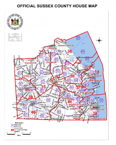 This is the approved Delaware House map for Sussex County.