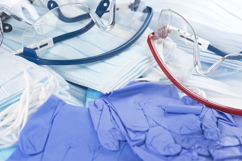 File:Medical supplies (gloves-goggles-masks).jpg