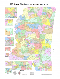 This is the passed Mississippi House map.