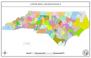 This map shows the final, approved North Carolina House of Representatives districts.