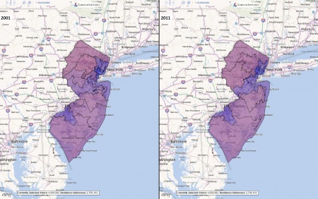 New Jersey's Congressional Districts Before and After the 2010 Census Redistricting.jpg