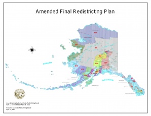 Alaska legislative districts before redistricting.