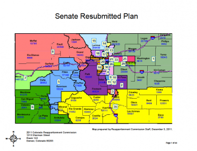 This is the approved Colorado Senate map.