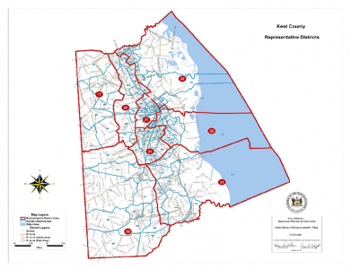 This is the approved Delaware House map for Kent County.