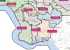 Districts in the Los Angeles beach area.