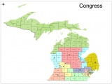 This map shows the US House districts as proposed.