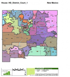 This is the approved New Mexico House map.