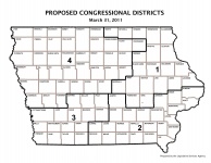 This map shows 2010 Congressional districts as passed by the legislature.