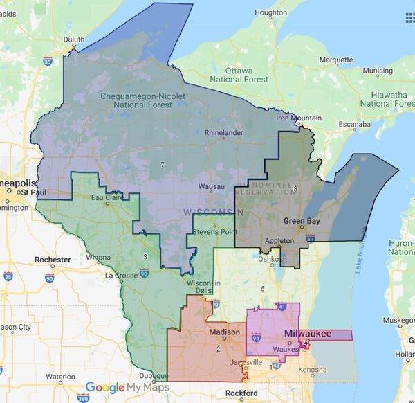 Paul Ryan District Map Wisconsin's 1St Congressional District - Ballotpedia