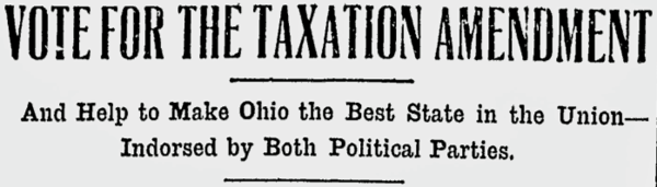 Support for the Taxation Amendment