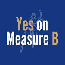 Yes on Measure B campaign logo