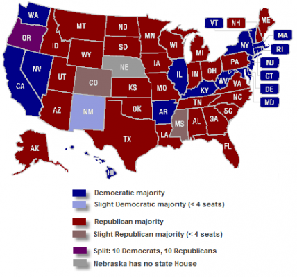 State Houses as of November 2011.