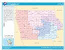 This map shows the Iowa Congressional Districts after the 2000 census.