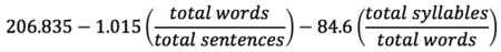 Flesch Reading Ease formula.png