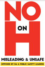 No on Prop H Committee campaign logo