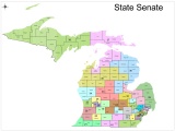 This map shows the Senate districts as proposed.