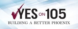 Yes on Proposition 105 campaign logo