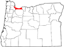 Map of Oregon highlighting Multnomah County.png