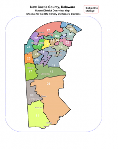 This is the approved Delaware House map for New Castle County.