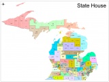 This map shows the House districts as proposed.