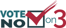 Vote No on 3 ND campaign logo