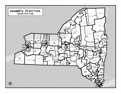 This is the approved Assembly map for upstate New York.
