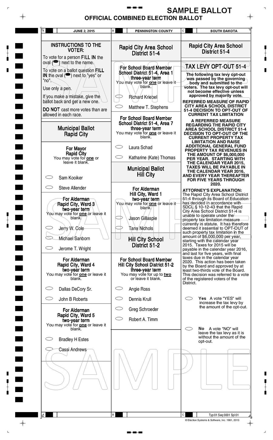 Rapid City Area School District elections (2015) Ballotpedia